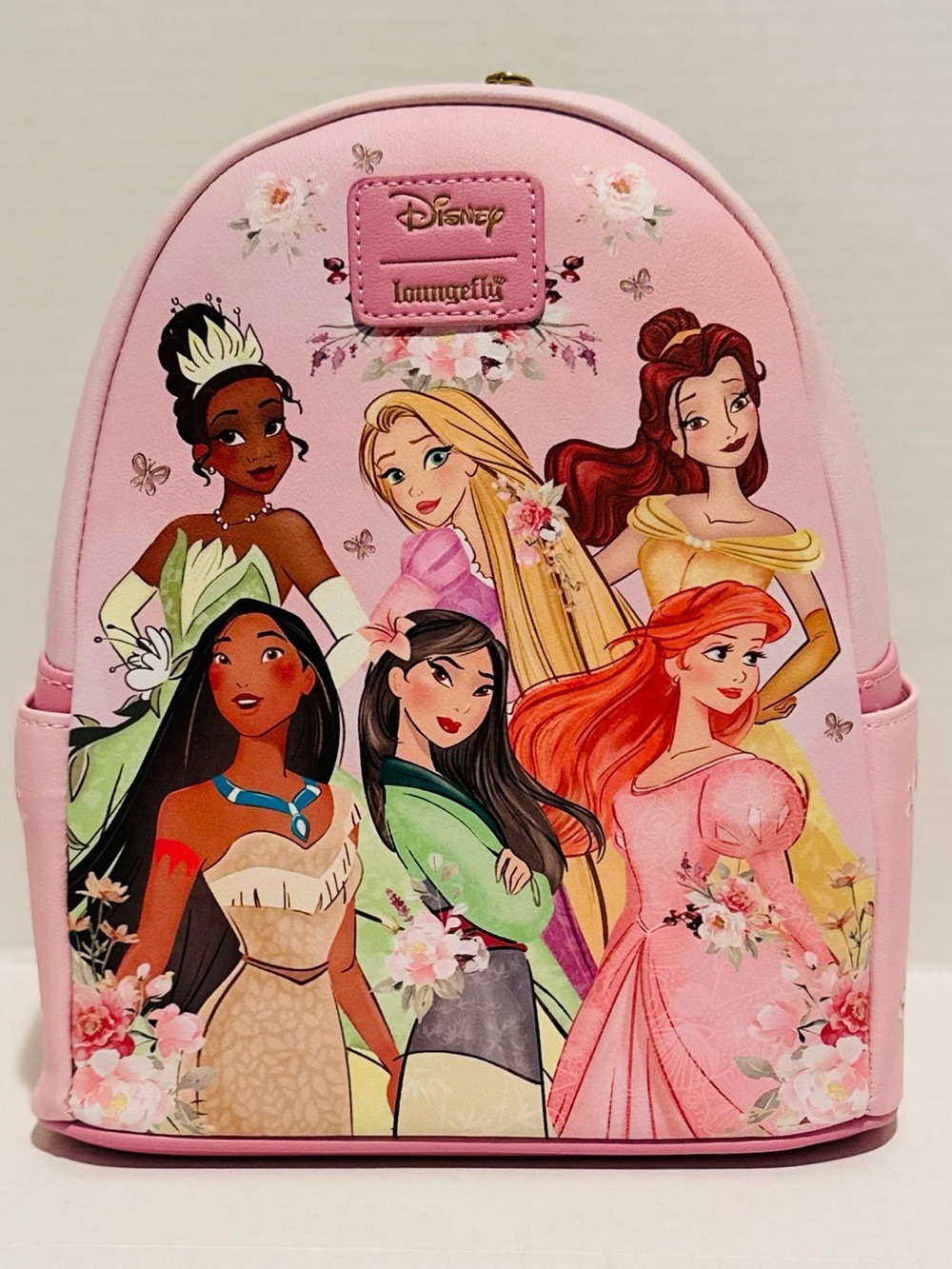 Loungefly Disney NWT Princess Group Pink Mini Backpack